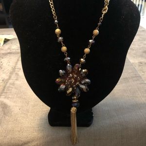 Long Flower Necklace